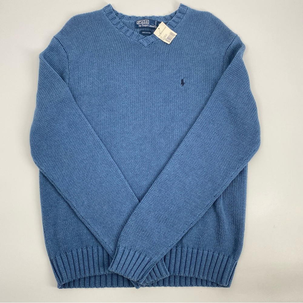 Polo Ralph Lauren Blue Knitted Pullover Sweater